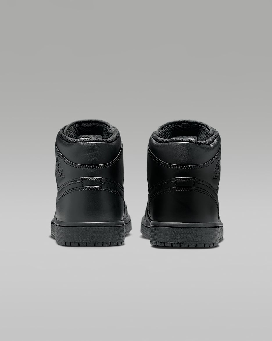 Nike jordan mid 1 black online